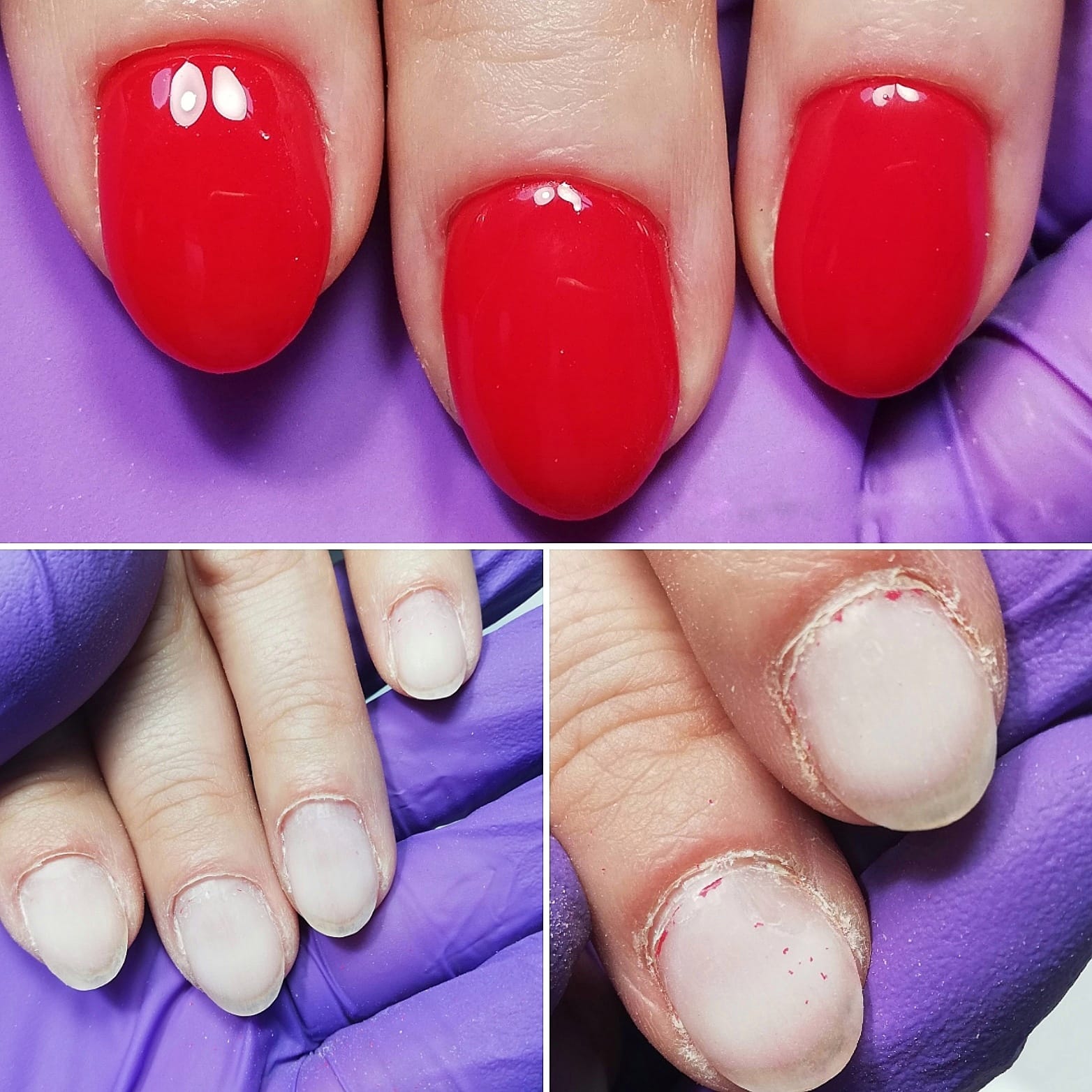 Kombi Manikure Und Lackierung Der Nagel Mit Gel Lack